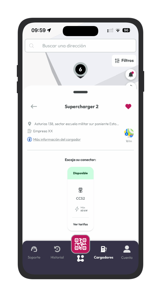 Interfaz nueva tipografía mapa